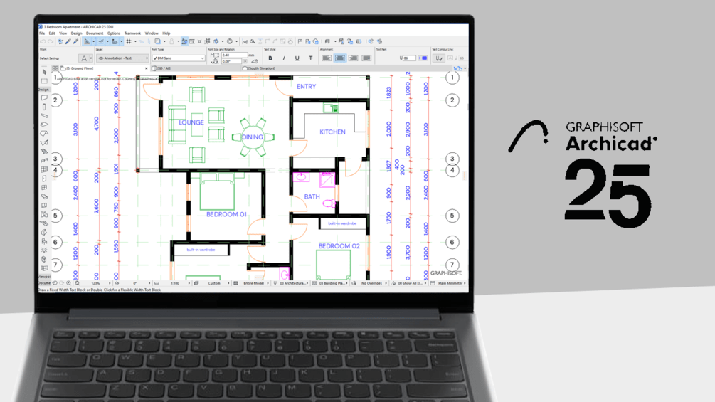 ArchiCAD 25 Basics – Creating Architectural Floor Plans