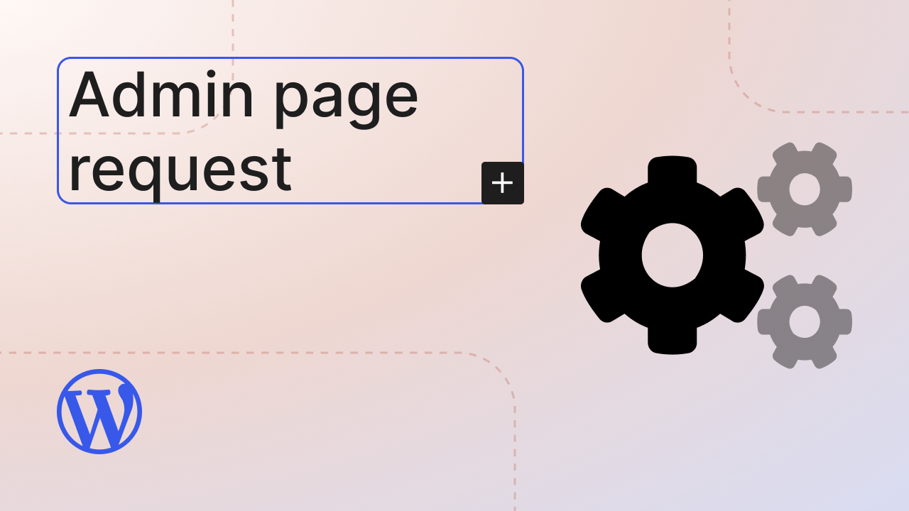 Admin page request