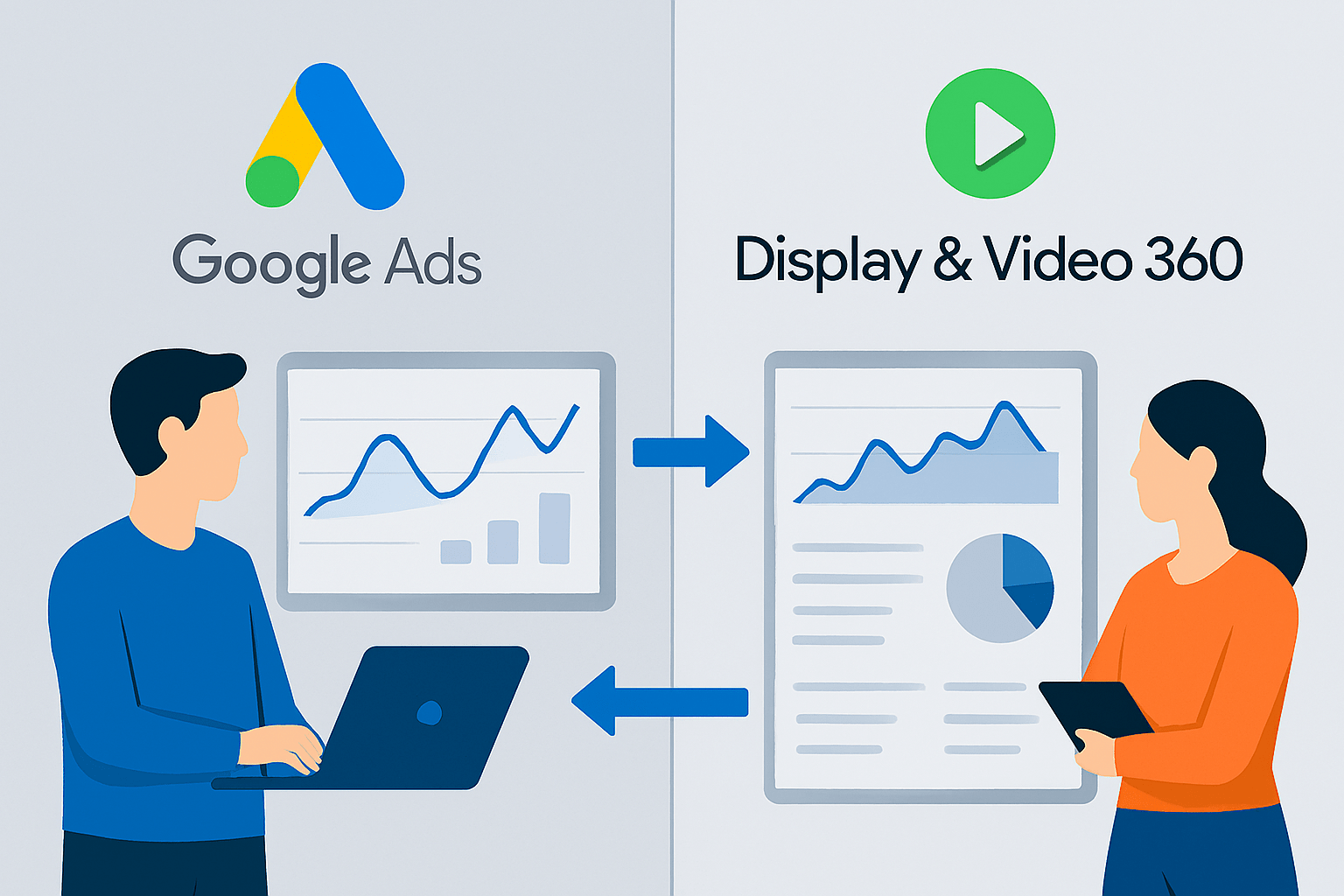 Comparison of Google Ads and DV360 platforms