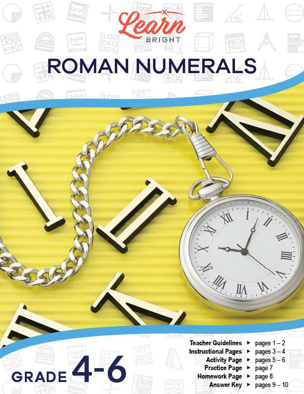 roman numerals free pdf download learn bright