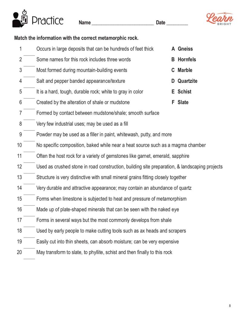 Metamorphic Rocks Worksheets - Premium Vintage Wallpaper Gallery - Retina