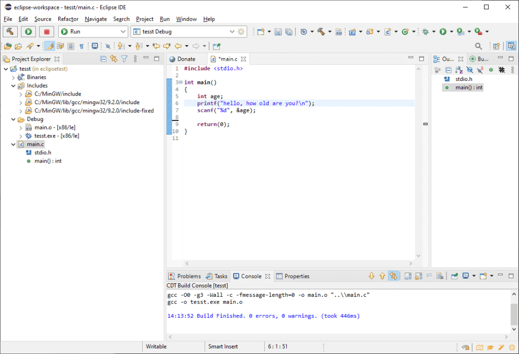 The Top 5 C++ IDE's And Compilers Available Right Now. A screenshot of the Eclipse IDE.