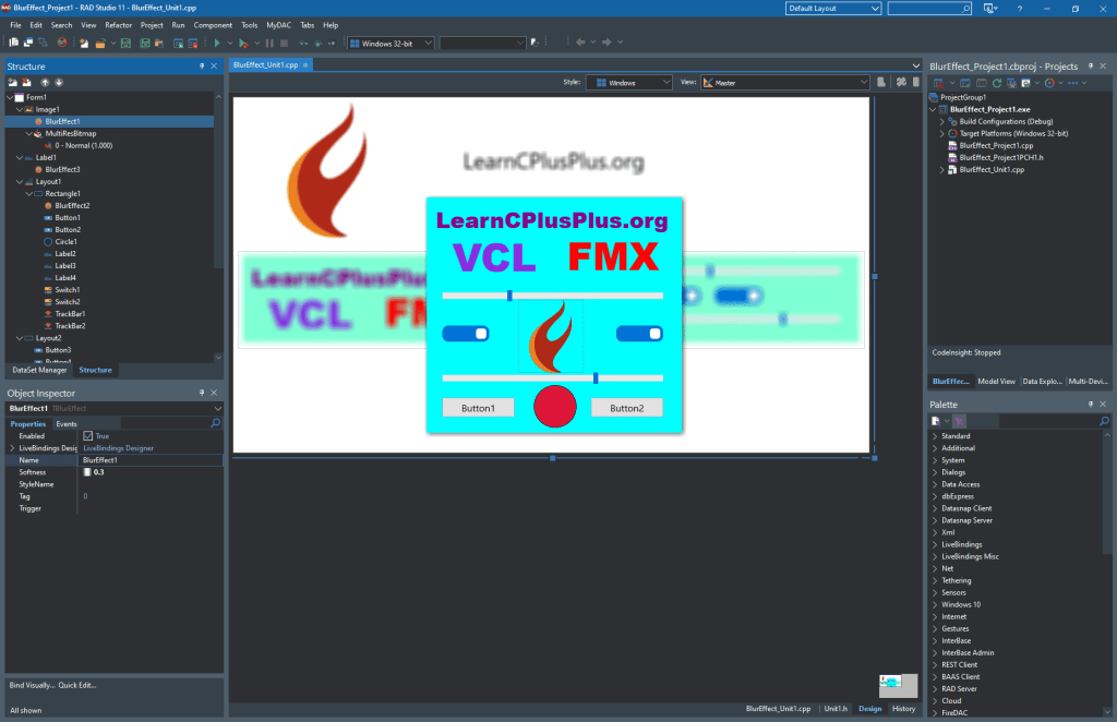 This Is How To Add A Blur Effect To Images In C++. Example of Blur effect in the IDE