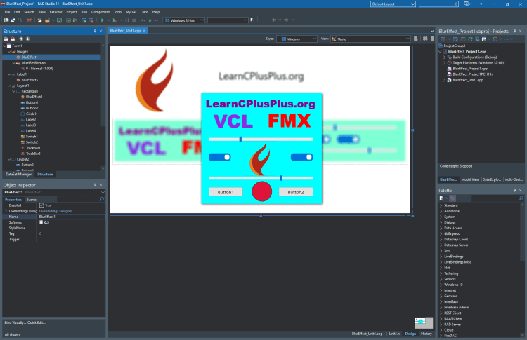 This Is How To Add A Blur Effect To Images In C++ Example of Blur effect in the IDE