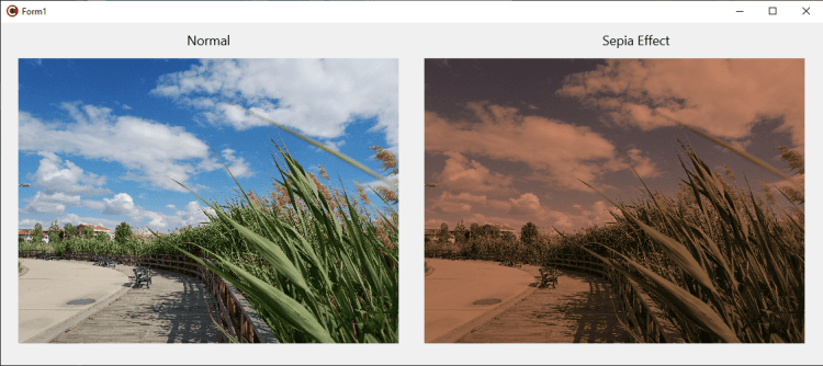 How To Add A Sepia Image Effect In Your Apps With No Code   results of the effect