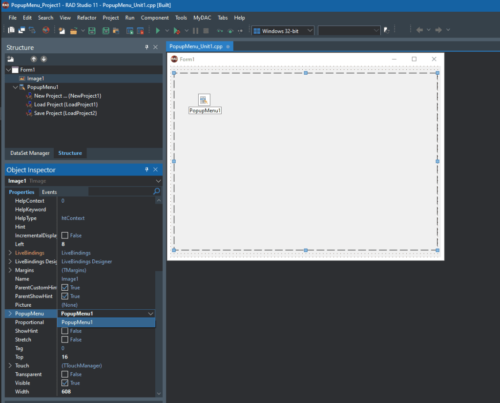 How To Create Pop-up Menu in C++ Builder? Popup menu