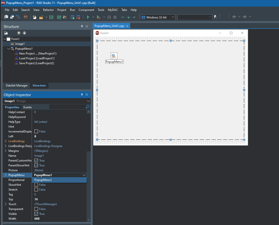 How To Create Pop-up Menu in C++ Builder?