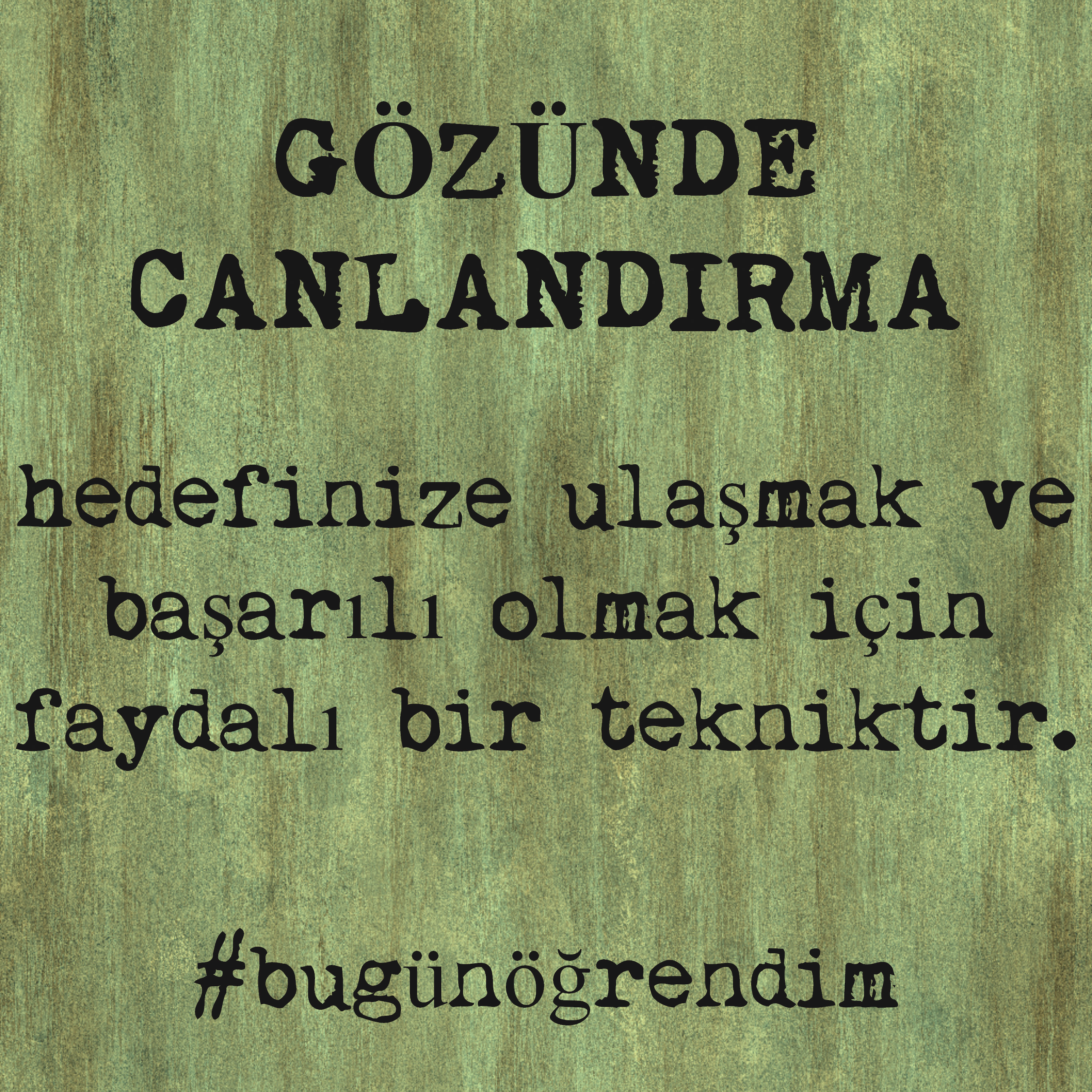 gözünde canlandırma