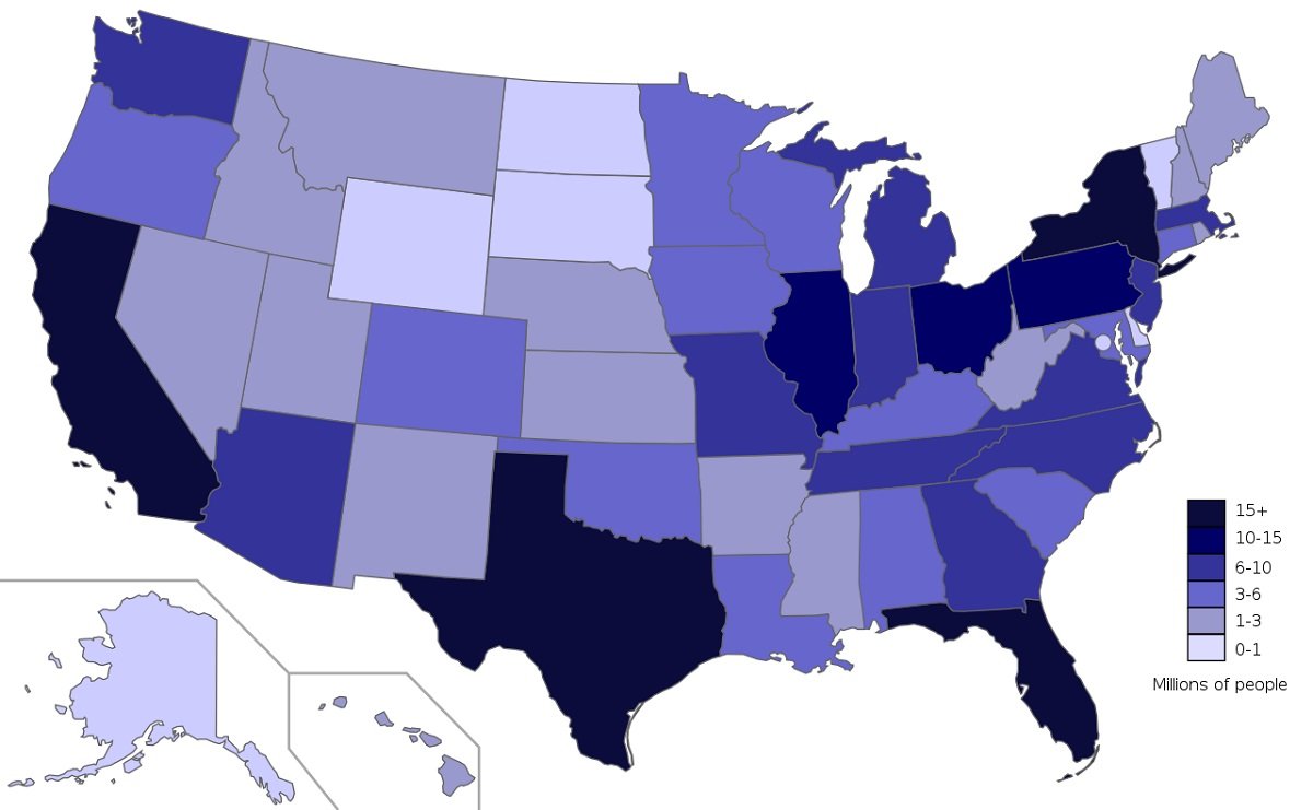 US States By Population 2026 Updated List Learner Trip Us States By Population 