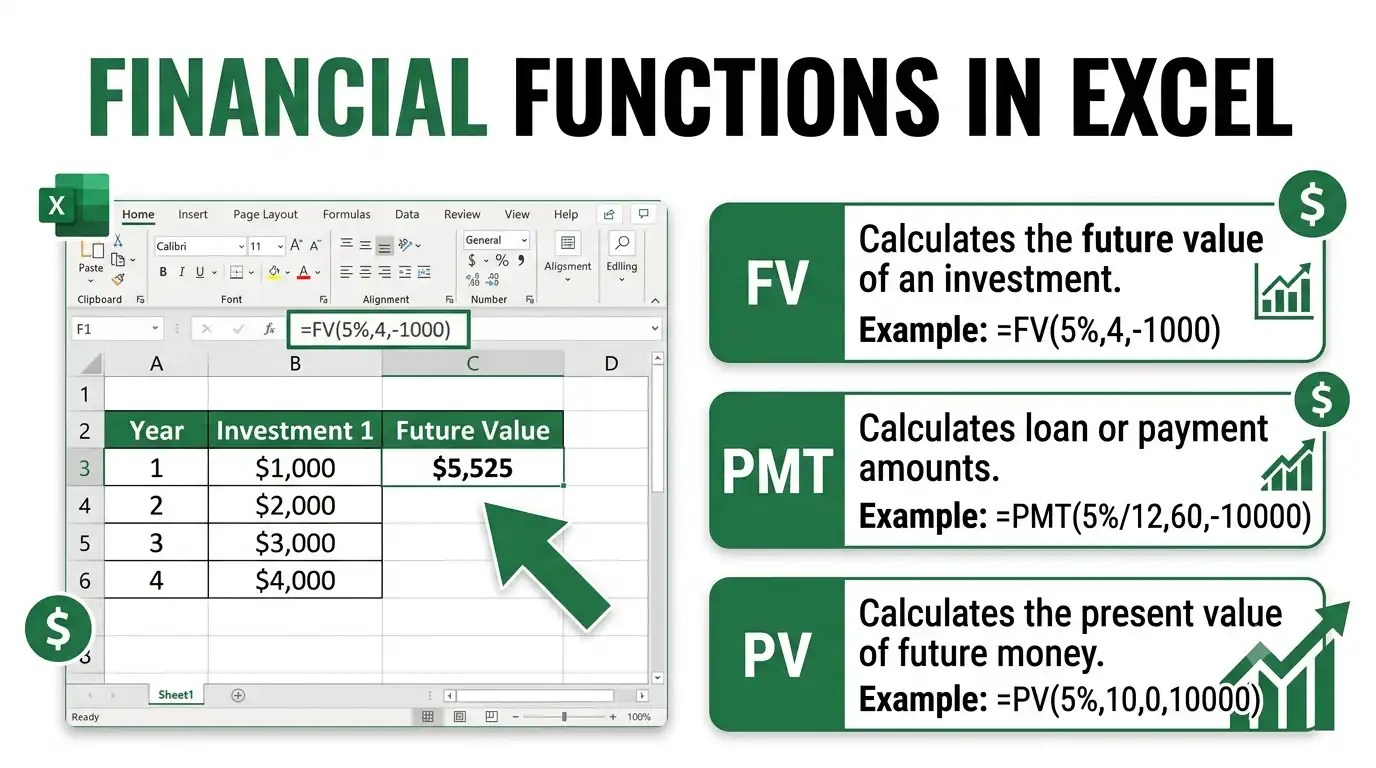 Read more about the article How to Use Financial Functions in Excel: A Beginner’s Guide