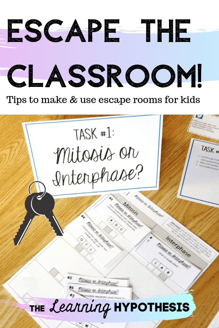Escape the classroom. A fun alternative to review games.