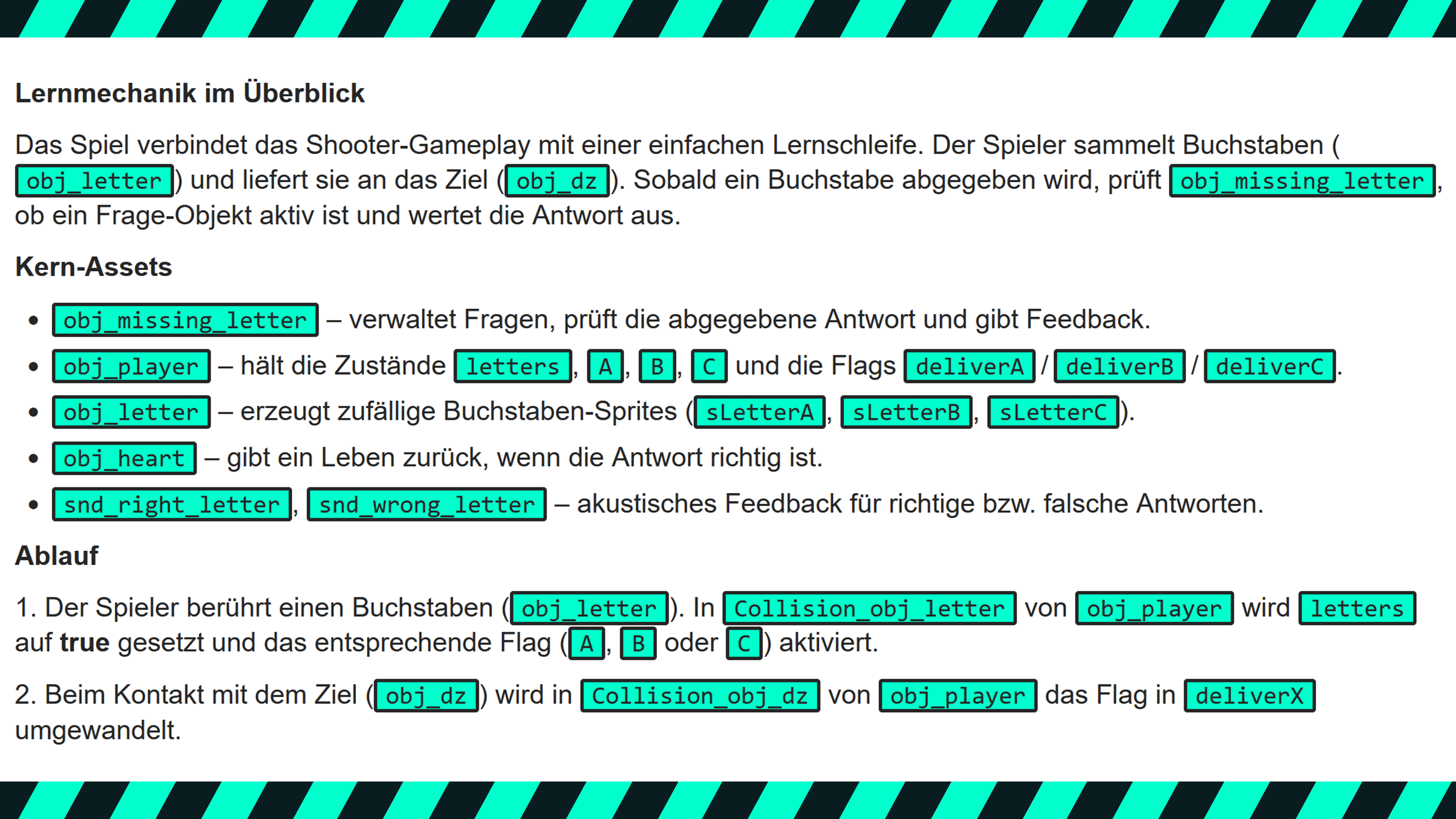 GAMMA Objekt- und Eventbearbeitung