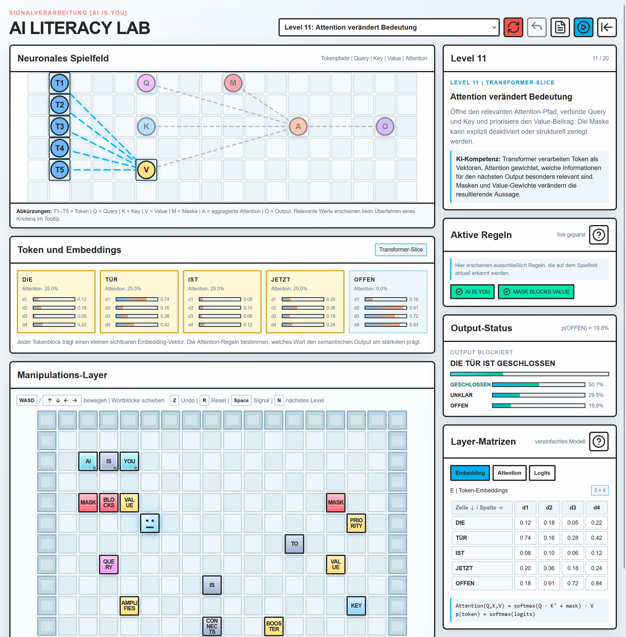 Interface der Signalverarbeitung im AI LITERACY LAB