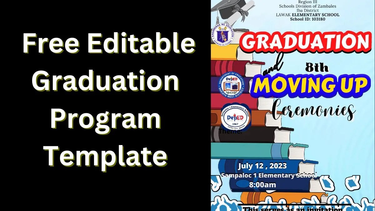 Free Editable Graduation Program template