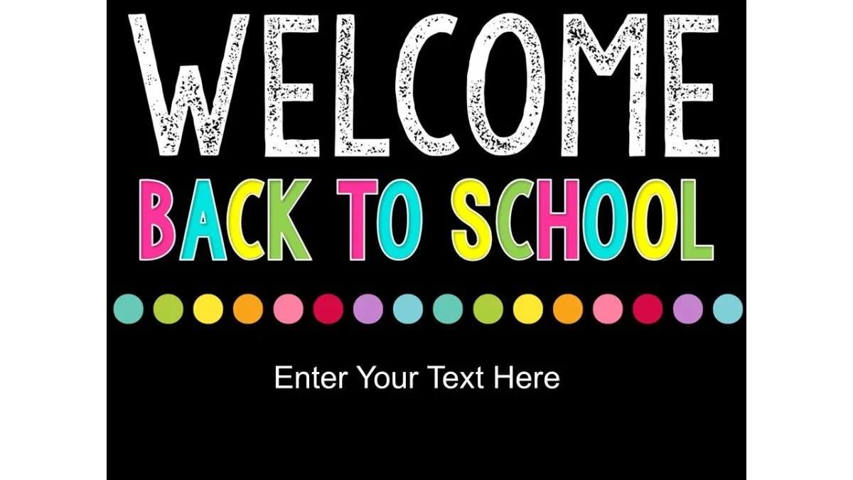 welcome back to school powerpoint template