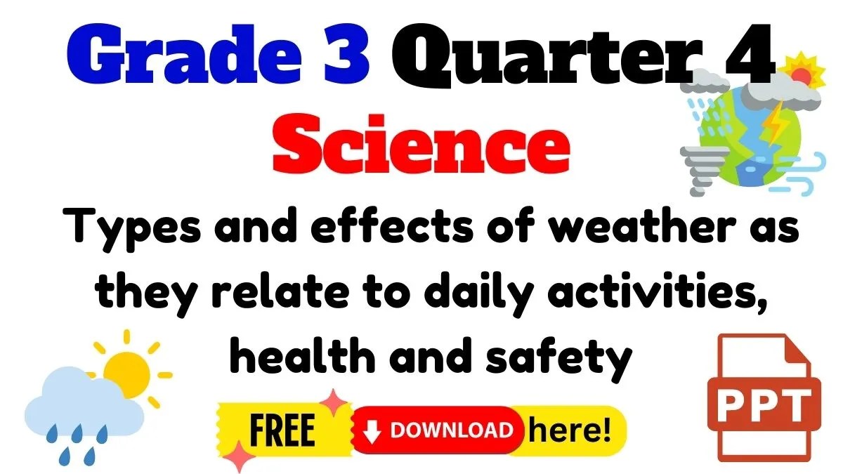 Grade 3 Science Quarter 4 PPT