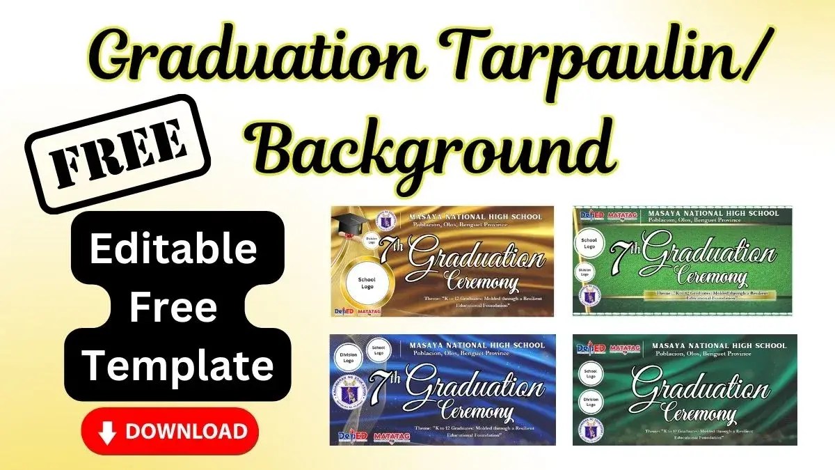 graduation tarpaulin template
