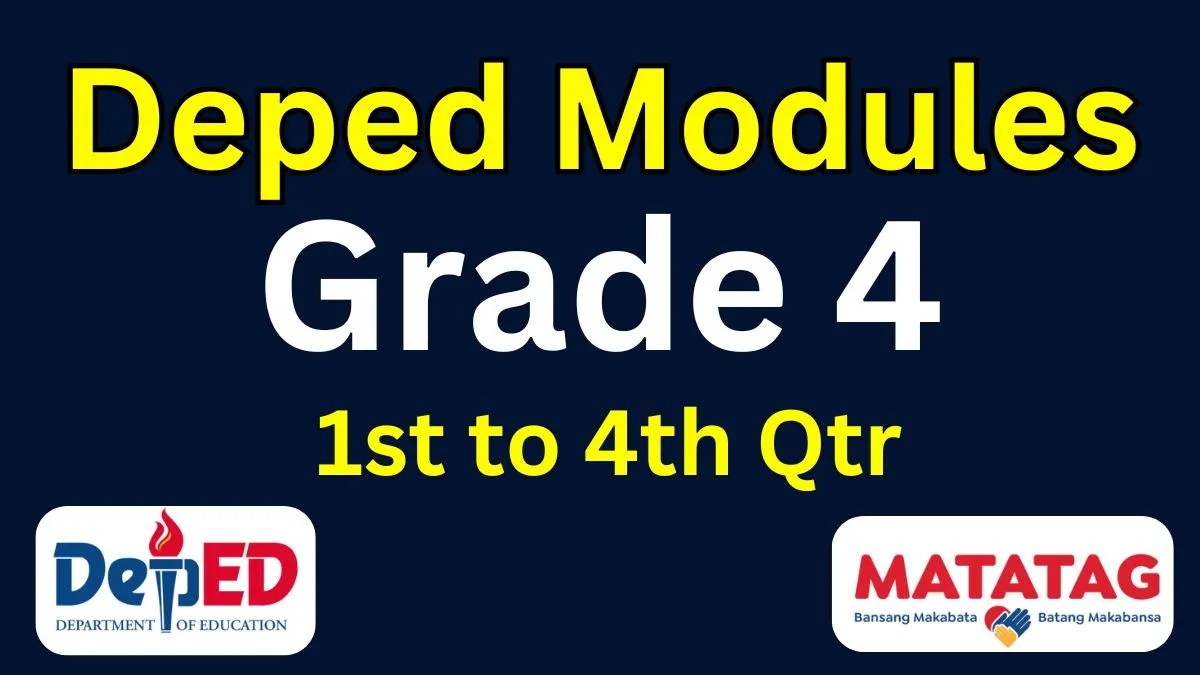 Deped Modules Grade 4