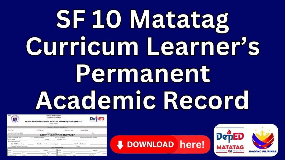 SF 10 Matatag Curriculum