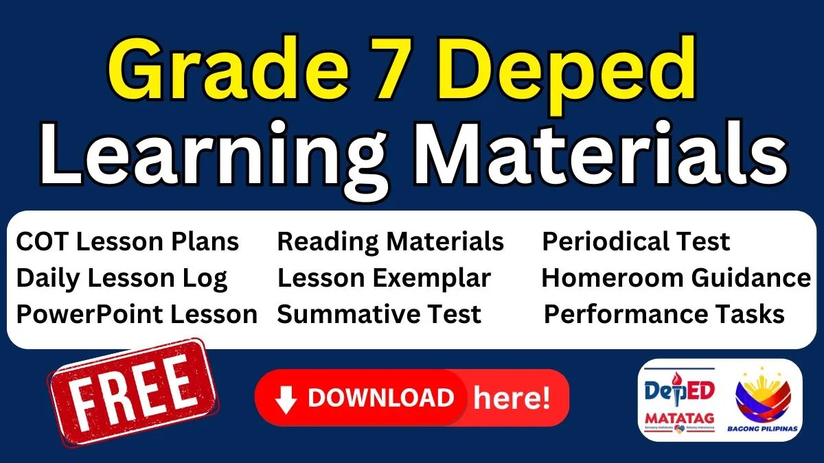 Grade 7 Deped Learning Materials