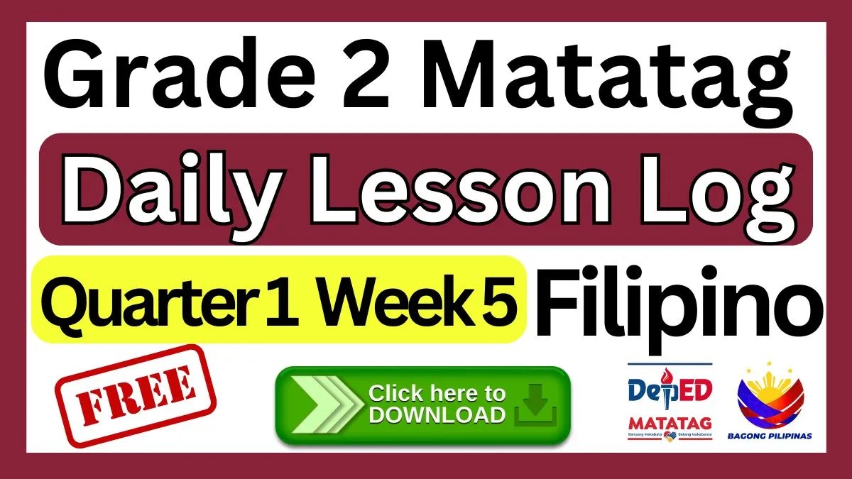 Grade 2 Matatag Daily Lesson Log Quarter 1 Filipino