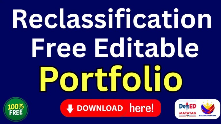 Reclassification Editable Portfolio
