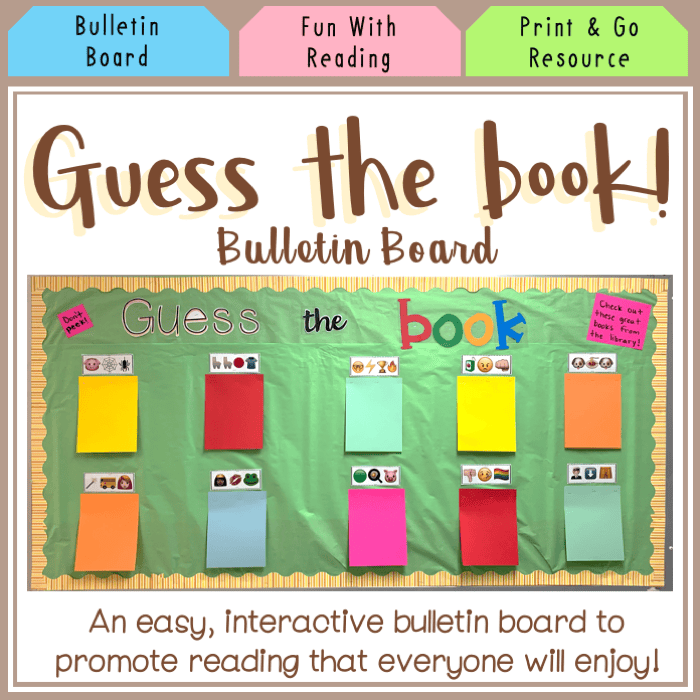 Guess the Book Bulletin Board Kit - Library Decoration