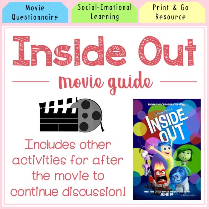 Inside Out Movie Guide and Questionnaire