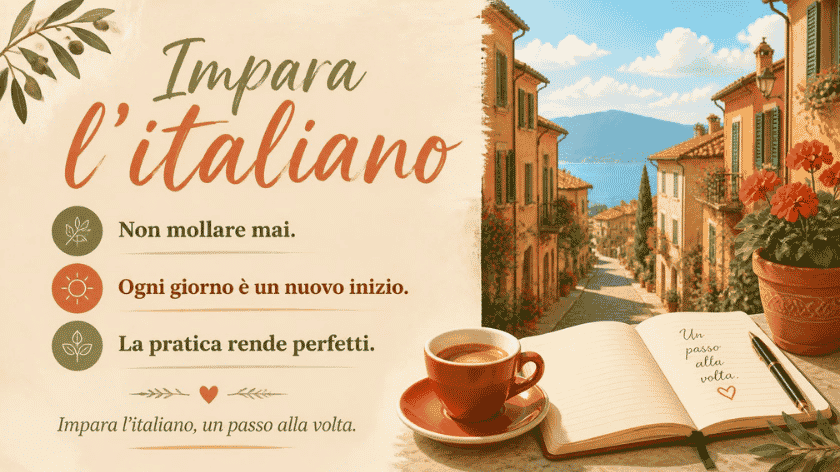 Italian motivational expressions translated into English.