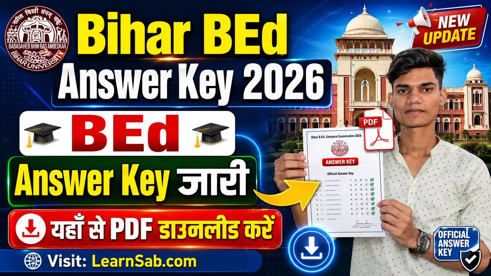 Bihar BEd Answer Key 2026