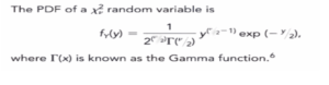 PDF of Chi squared distribution