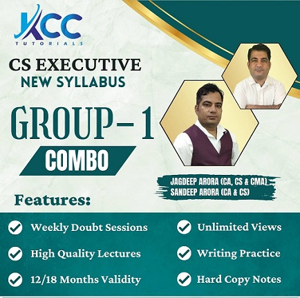 CS Executive Combo Group 1 Regular Video Lectures by CA Jagdeep Arora and Sandeep Arora