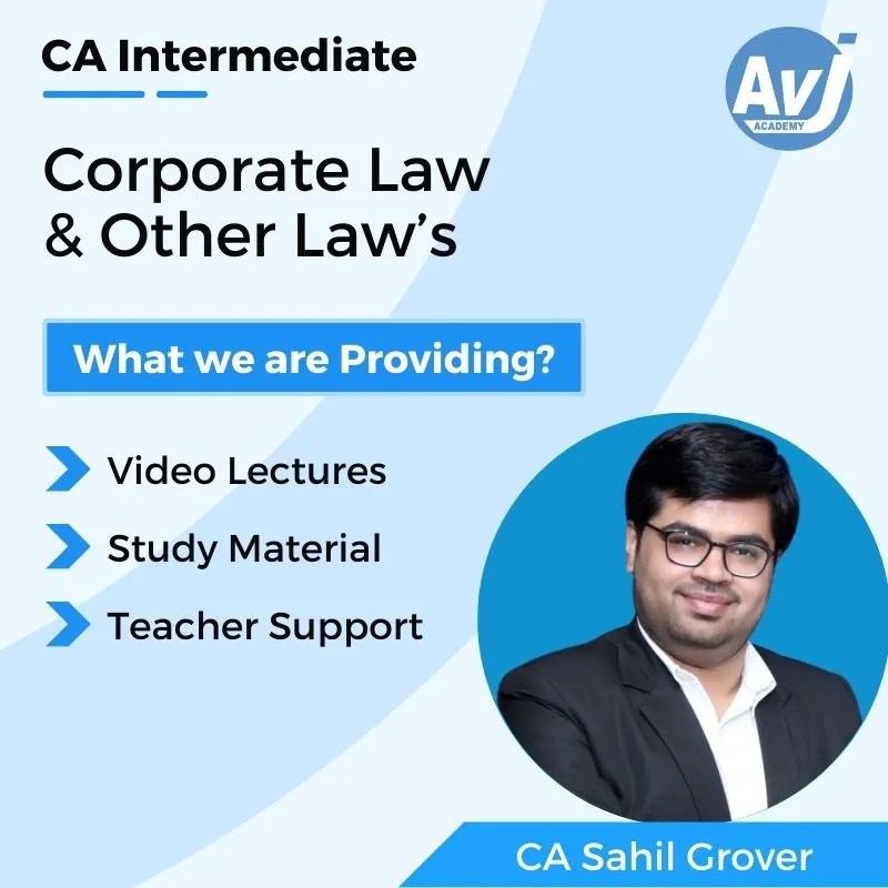 CA Inter Corporate Laws and Other Laws Regular Video Lectures by CA Sahil Grover