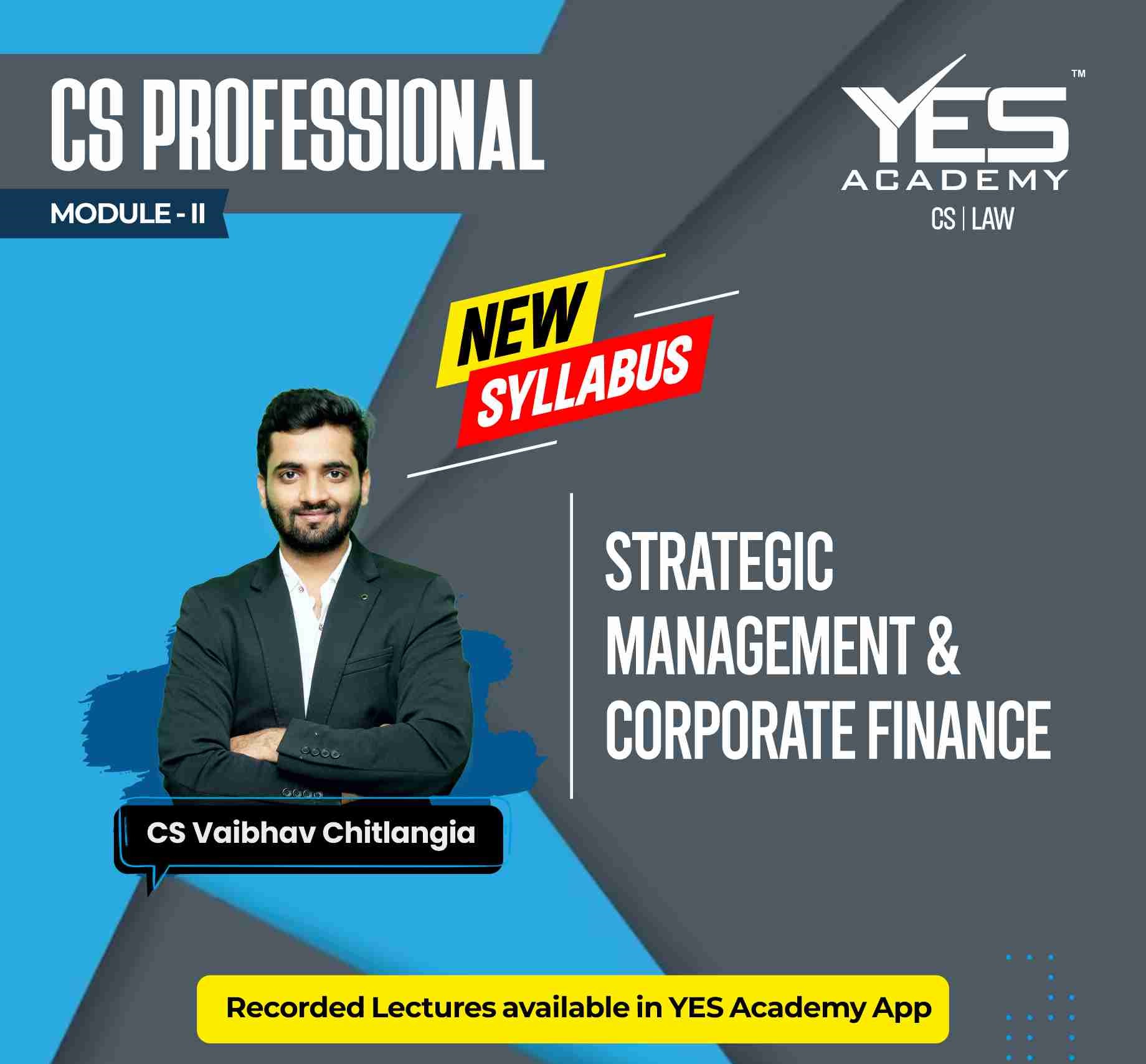 CS Professional Strategic Management & Corporate Finance Regular Video Lectures by CS Vaibhav Chitlangia
