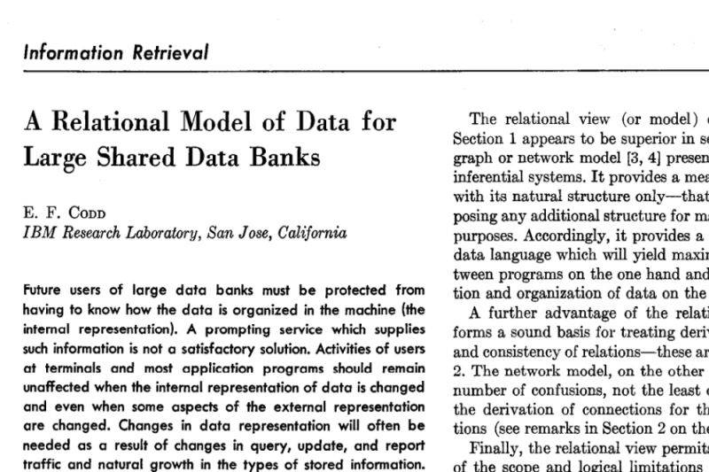 E F Codd Relational Model Databases - Abstract Picture Collection - Mobile Quality