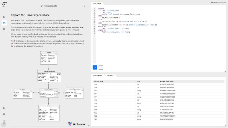 New Course Have Fun With Self Guided Practice Databases Learnsql Com - Minimal Illustration Collection - Full HD Quality