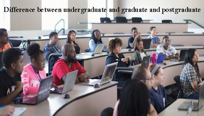 difference between undergraduate and graduate and postgraduate