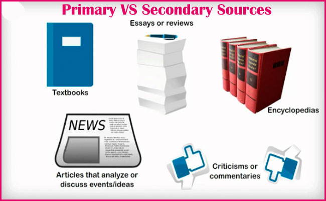 Primary vs secondary sources