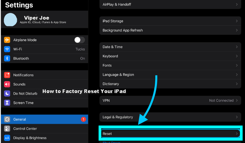 How to Factory Reset Your iPad