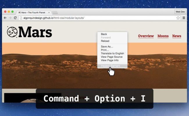 Browser Developer Tools · Web Dev Topics · Learn The Web