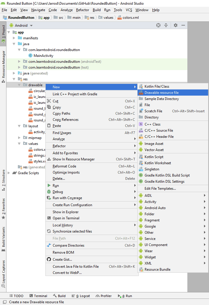 How to Create Rounded Corners for a Button in Android Learn to Droid