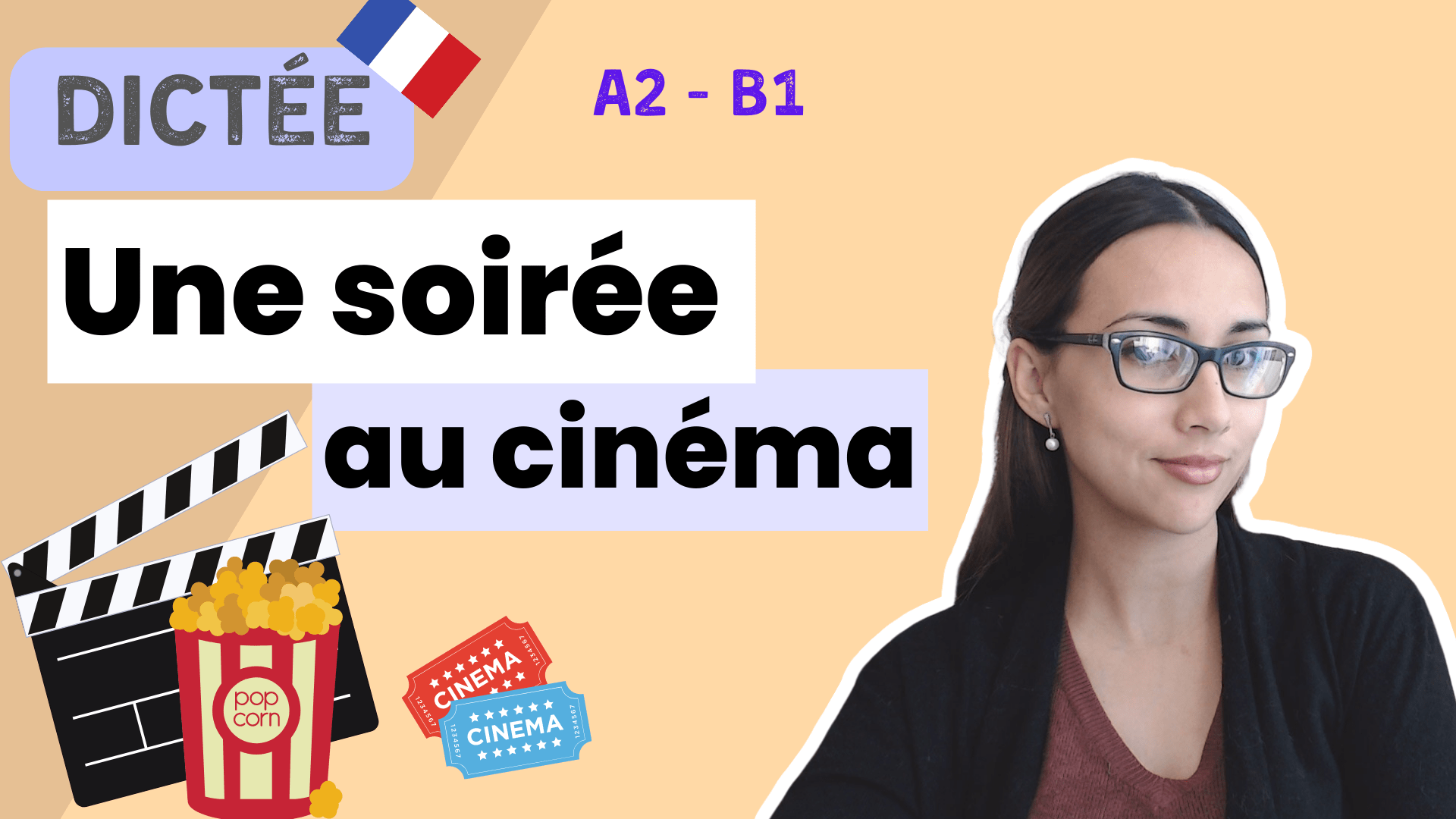 Dict e une soir e au cin ma easy a2 french dictation