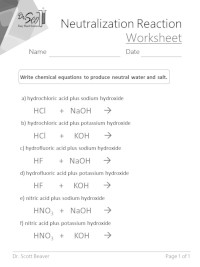Model 2 illustrates a chemical reaction. Neutralization Reaction Easy Hard Science