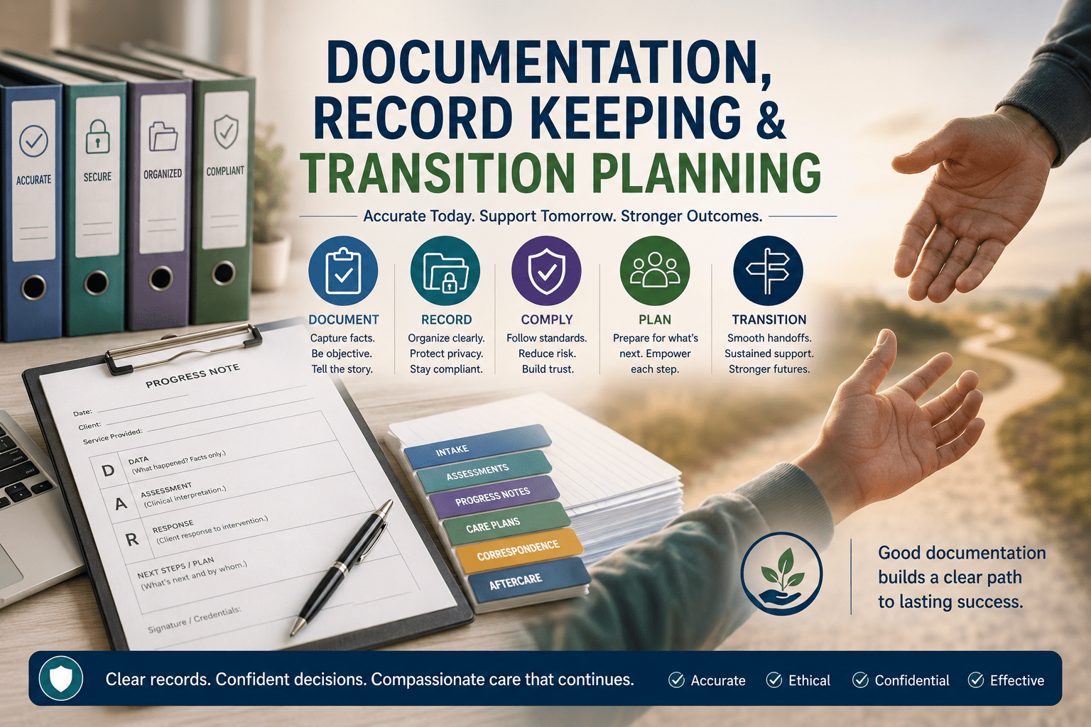 Documentation & Record Keeping + Transition Planning & Aftercare