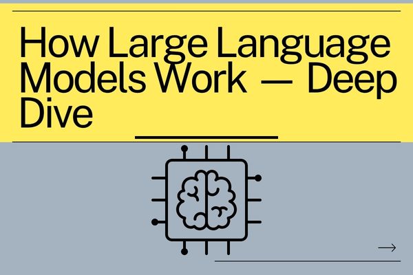 how large language models work