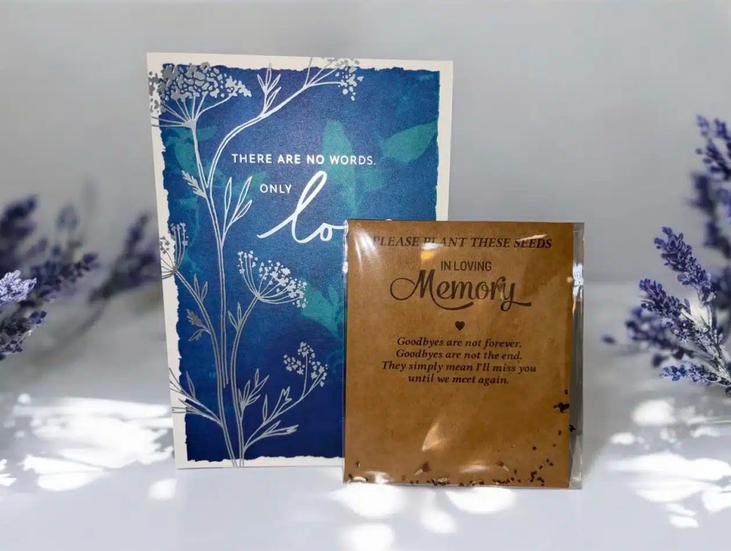 Condolence Card & Memorial Seed Packet