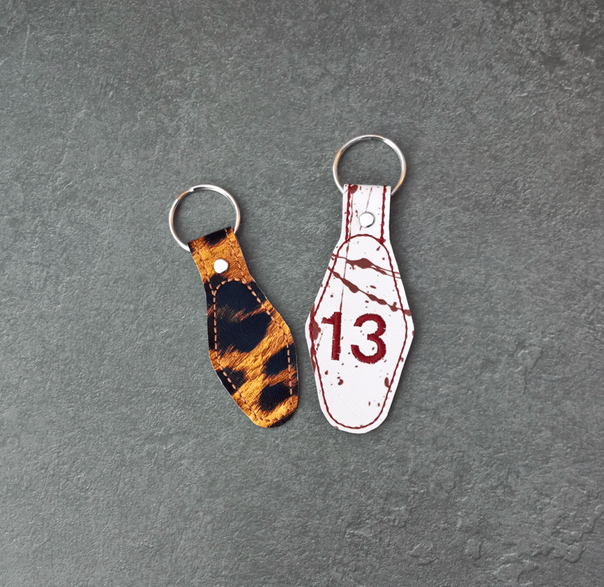 Custom Motel Key Shape Key Fob