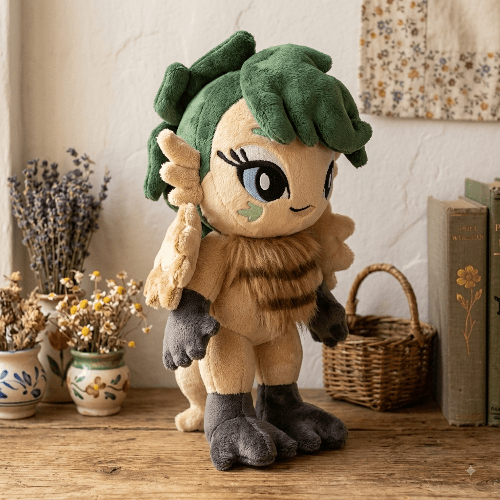 Harpy Plush Doll Mockup