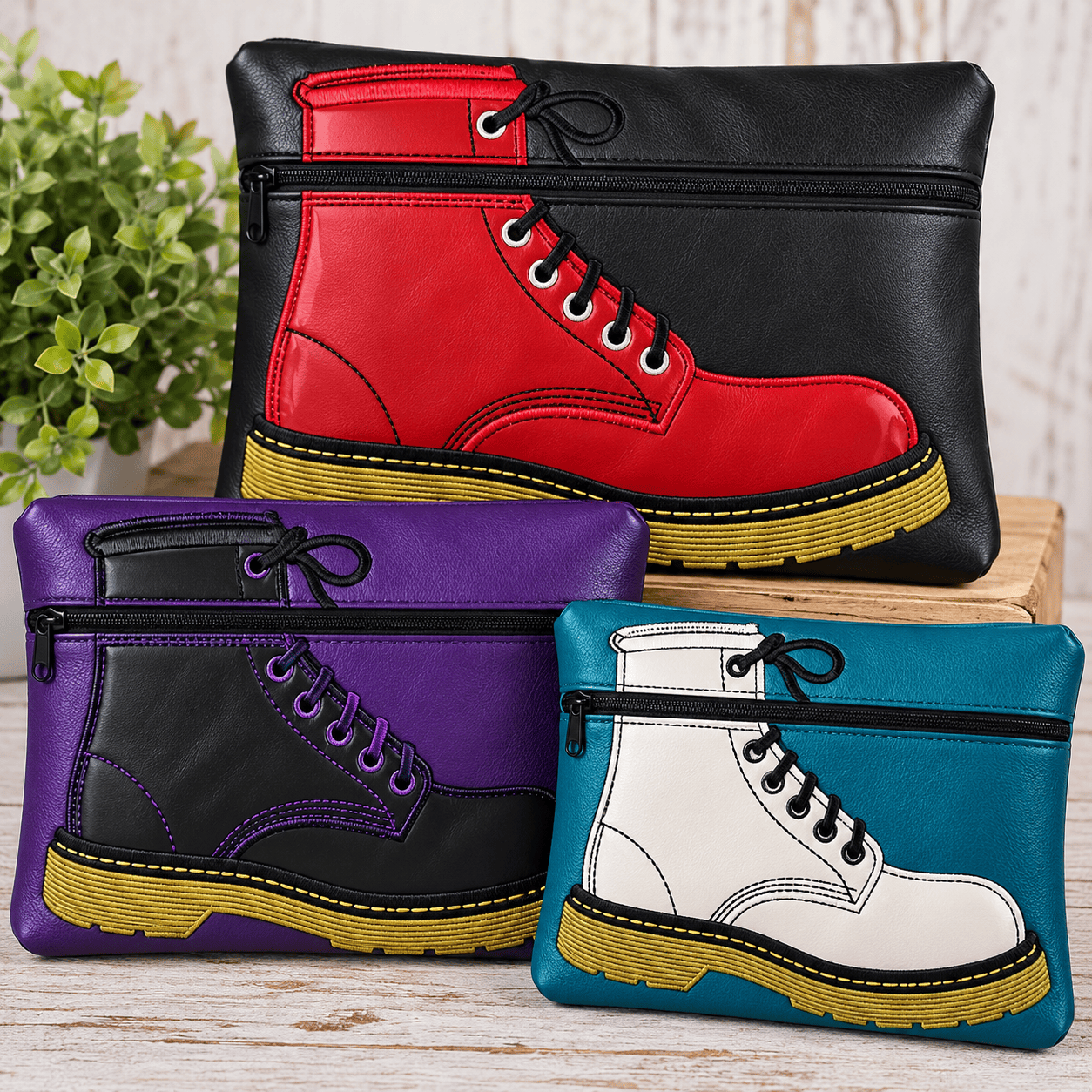 Punk Boot Bag Mockup