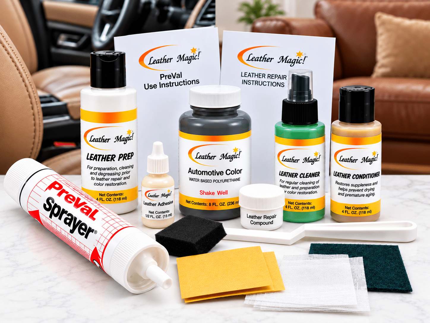 Professional Style DIY Leather Restoration Kit